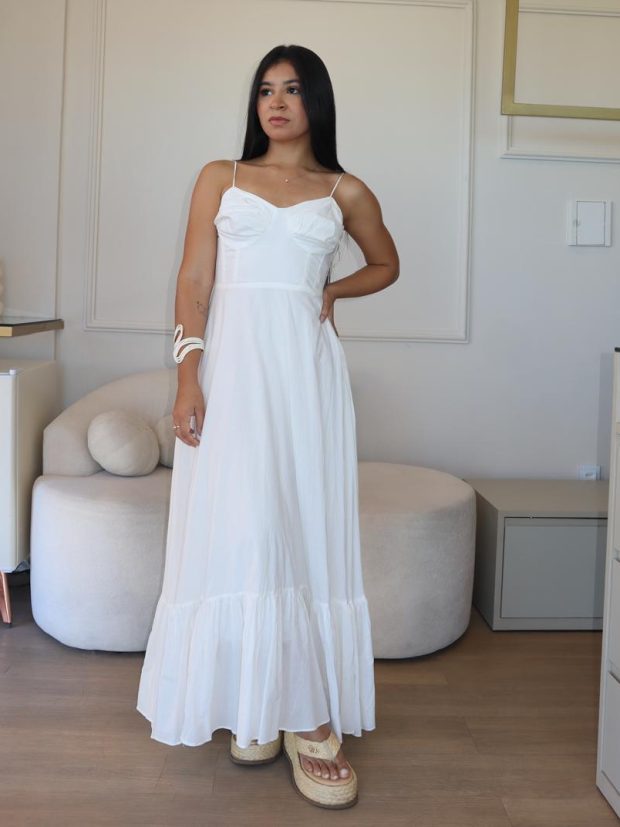 Vestido Carol Longo Branco