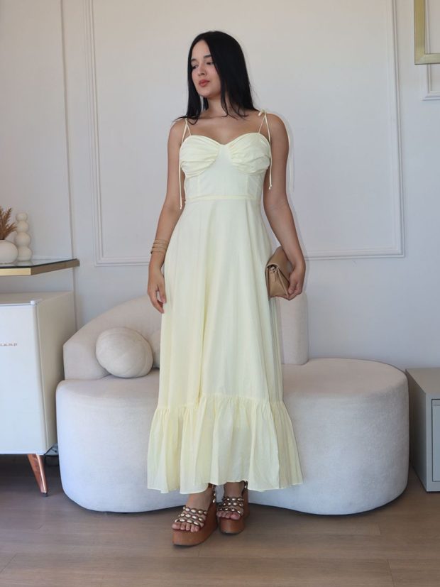 Vestido Carol Longo Amarelo