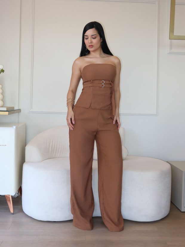 Conjunto Jayne Marrom