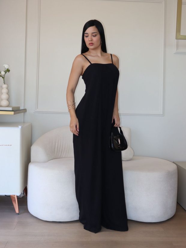 Macacão Leila Preto