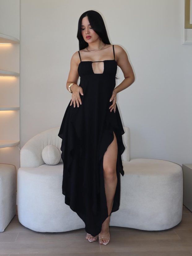 Vestido Delune Midi Preto