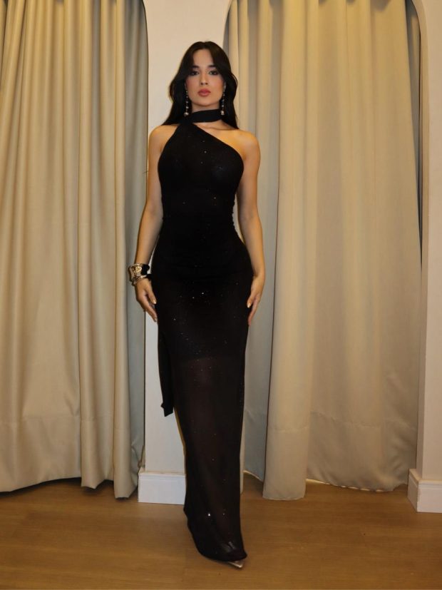 Vestido Perry Shine Preto