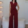 Conjunto Alfaiataria Milenka Bordô