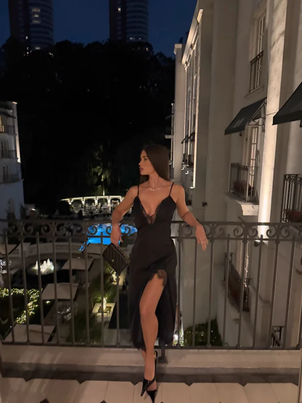 Vestido Karolly Renda Preto