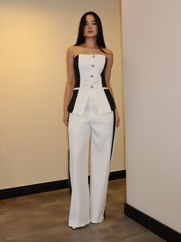 Conjunto Bicolor Branco