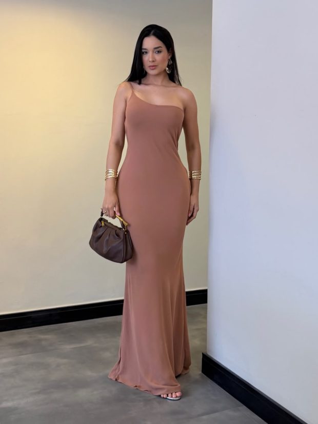 Vestido Cassia Marrom