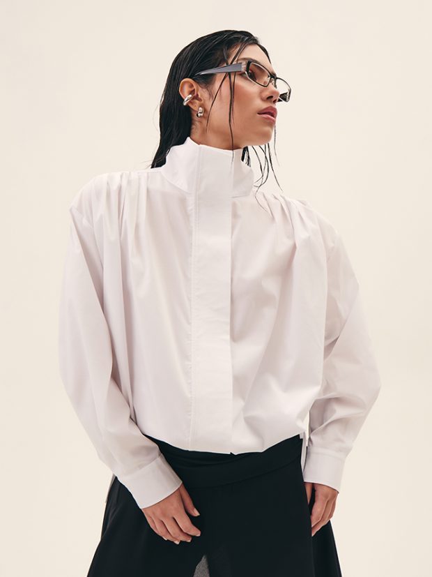 Camisa Tricoline Branca