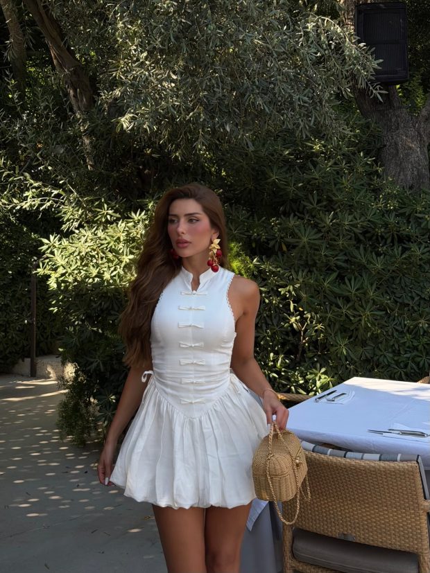 Vestido Ballon Off White