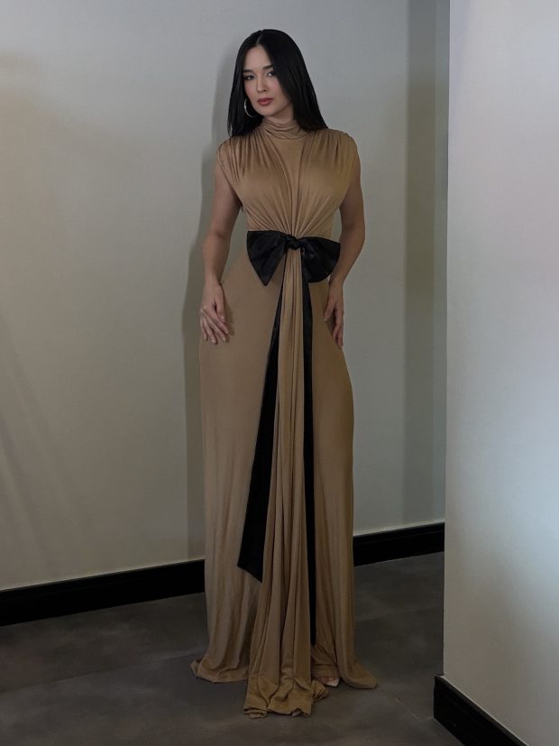 Vestido Dellina Marrom